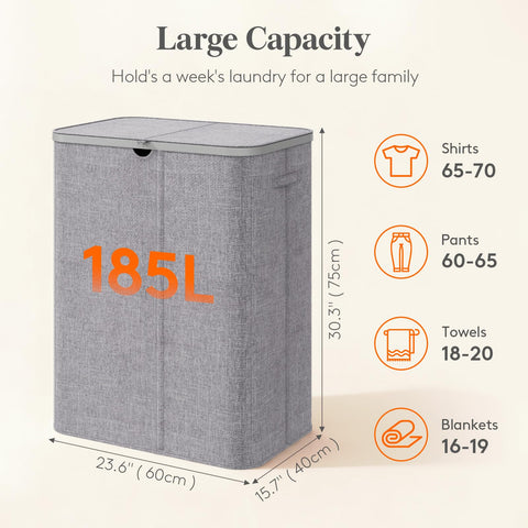 Lifewit open top highlighting three removable bags for easy sorting