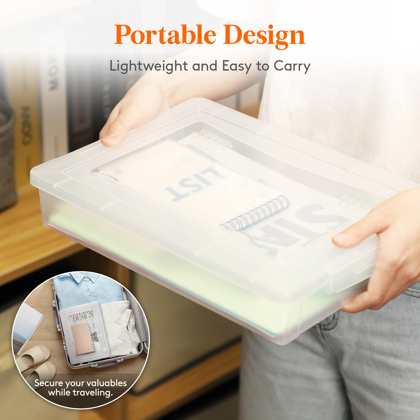 Lifewit open top view filled with supplies showing easy access benefit