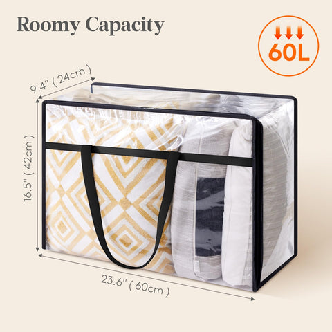 Lifewit open top with folded blanket inside demonstrating accessible storage