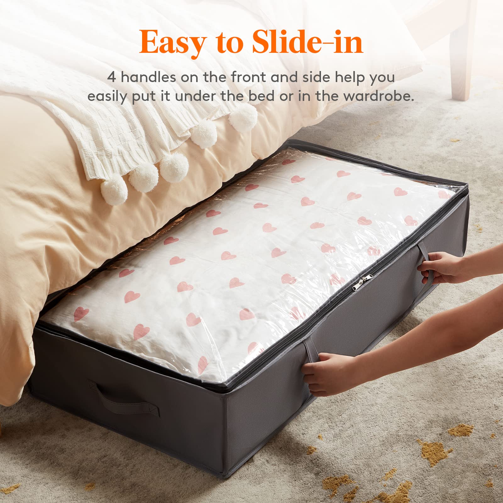 Lifewit reinforced handle detail demonstrating durability and easy pull-out access