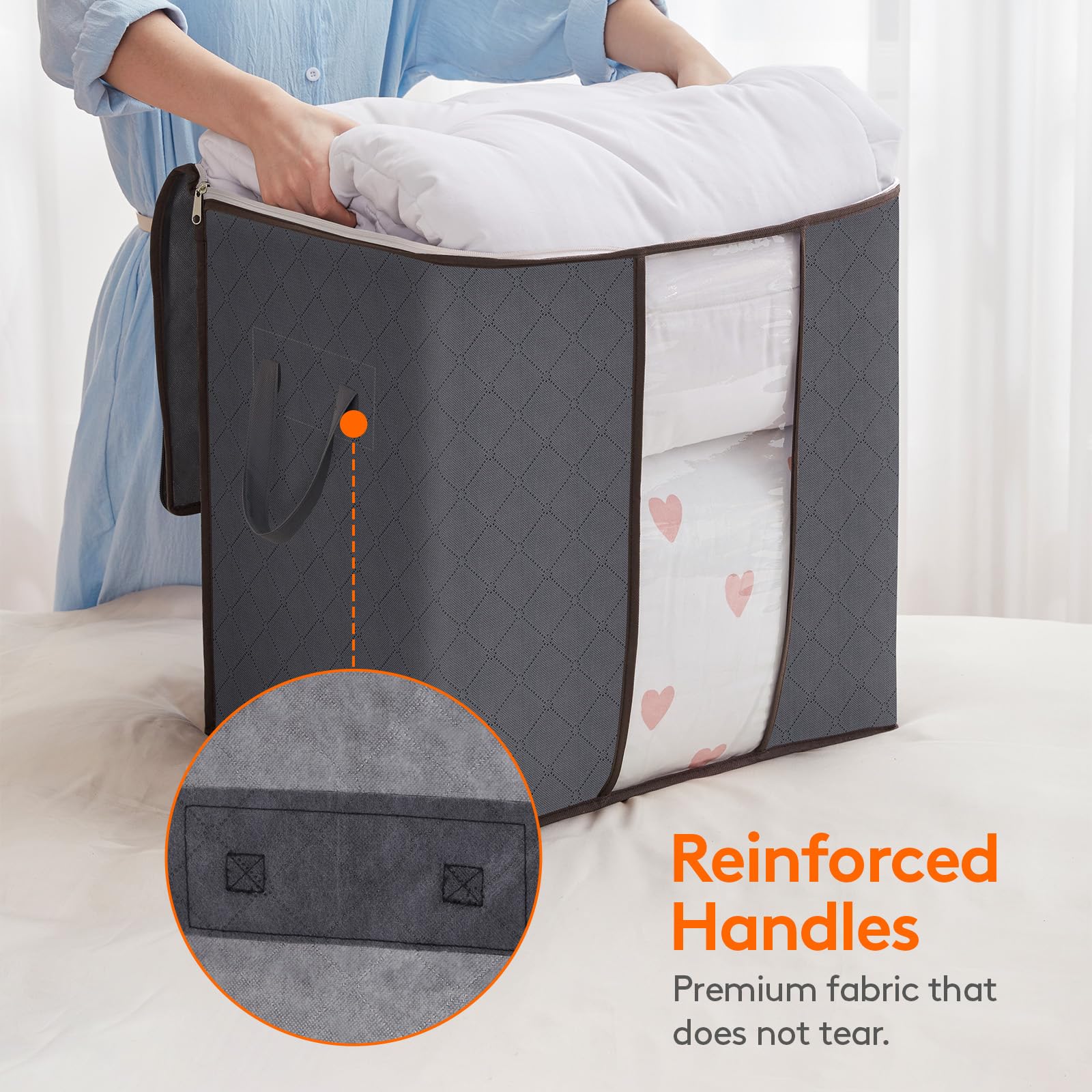 Lifewit reinforced handle detail demonstrating strong carry support