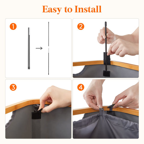 Lifewit reinforced fiber rods and corner sleeves for upright stability