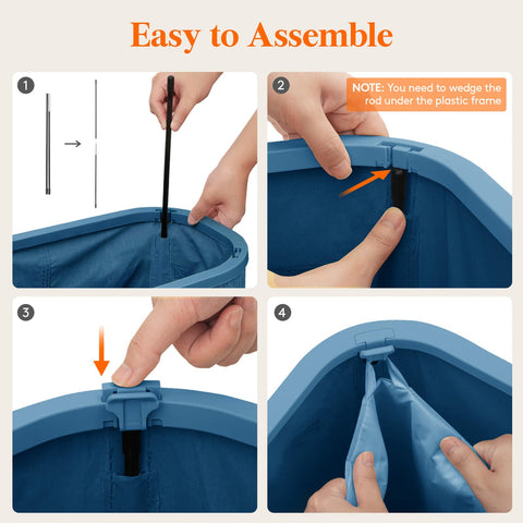 Lifewit removable inner bag being lifted for easy laundry trips