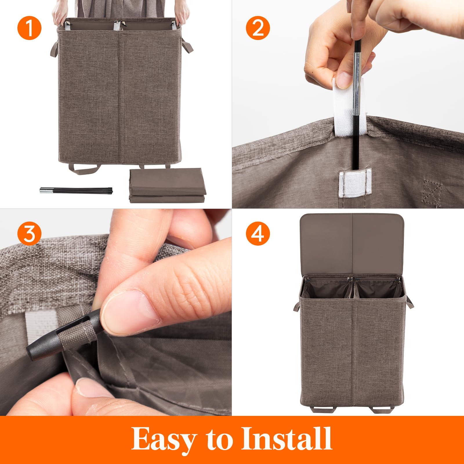 Lifewit removable laundry bags with handles for easy transport benefit