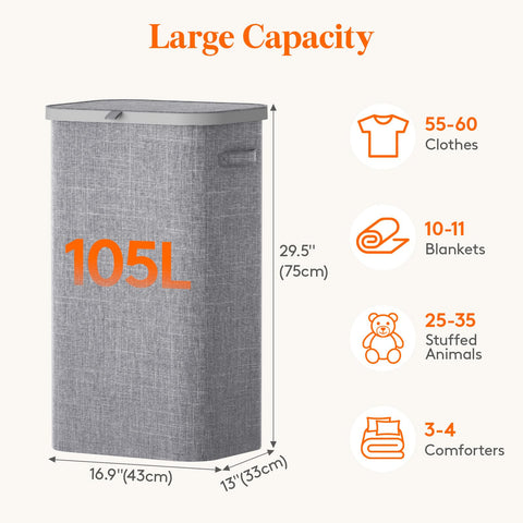 lifewit removable inner bag being carried to washer for effortless transport and hygiene