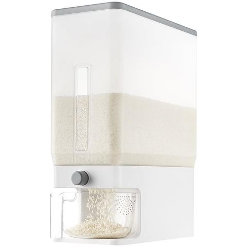 Lifewit front view showing clear container and neat storage benefit