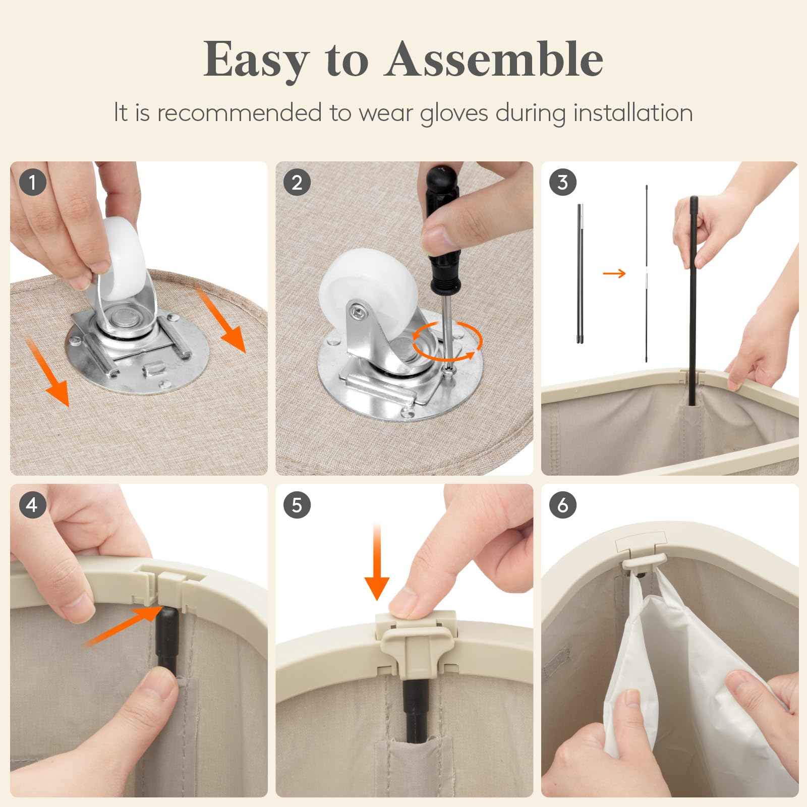 Lifewit caster wheel close-up demonstrating smooth rolling mobility benefit