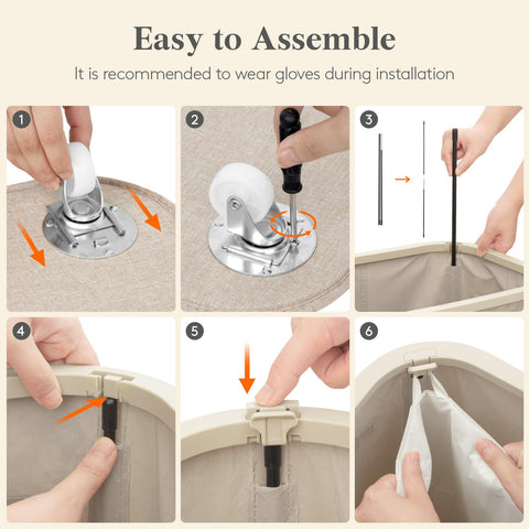 Lifewit caster wheel close-up demonstrating smooth rolling mobility benefit