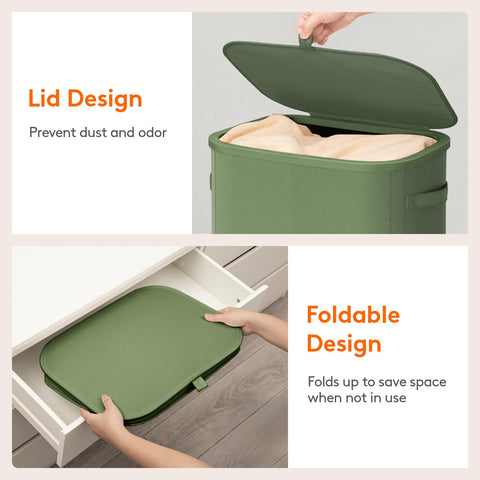 Lifewit next to chair indicating true-to-size 105L capacity