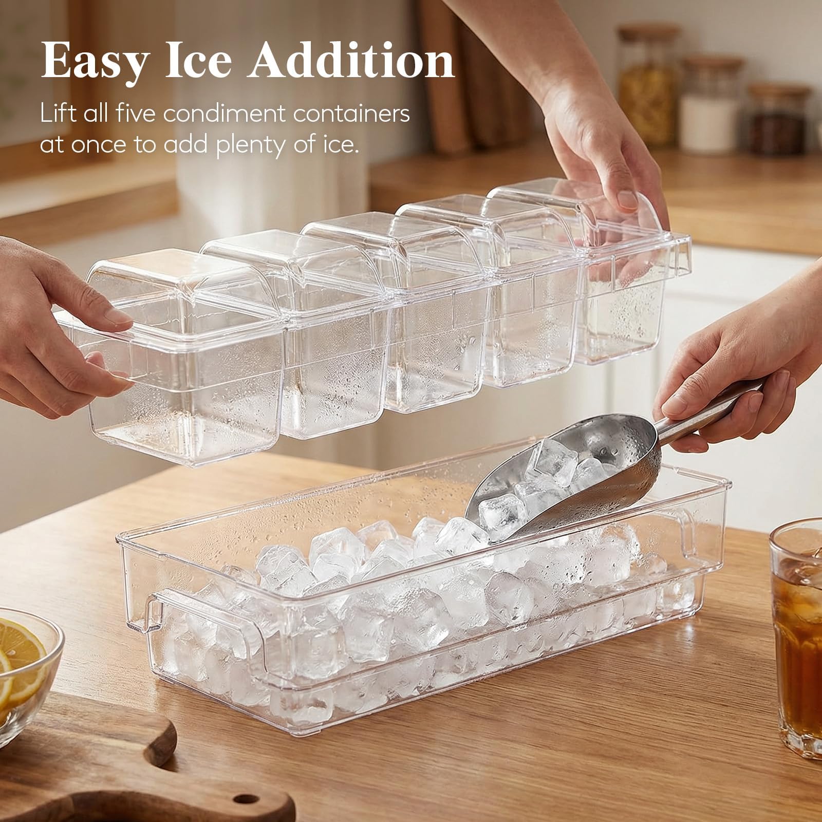 Lifewit removed serving cups showing modular serving flexibility