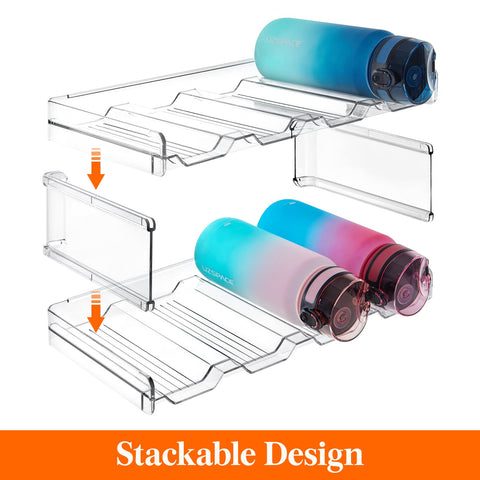 Lifewit shelves installed in cabinet with bottles for quick visible access