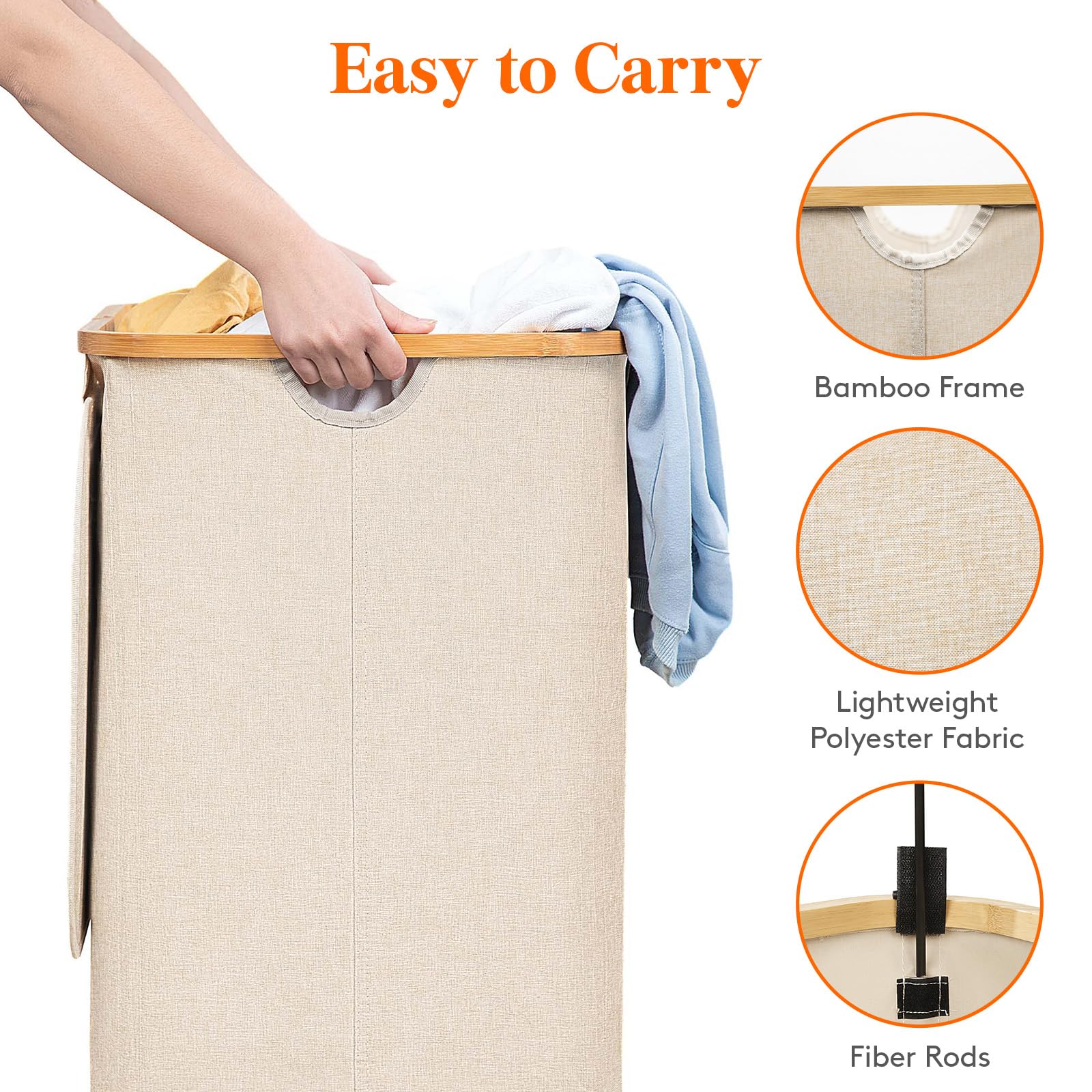Lifewit side handles in use for steady carrying between rooms