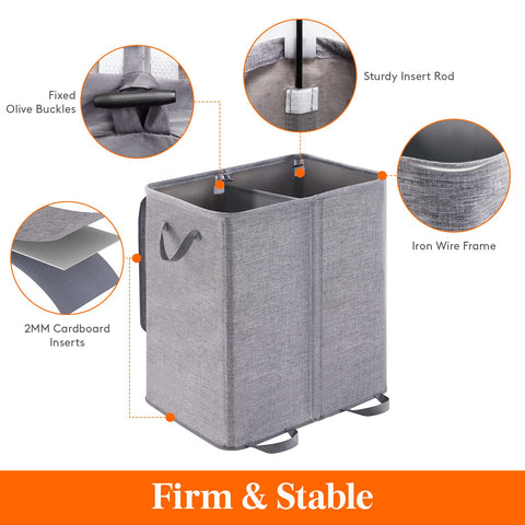 Lifewit open side shows divided compartments for easy sorting