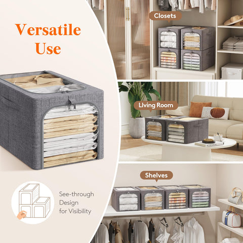 Lifewit side profile displaying deep design for maximizing shelf depth