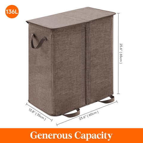 Lifewit beside chair to show scale and large 136L capacity benefit