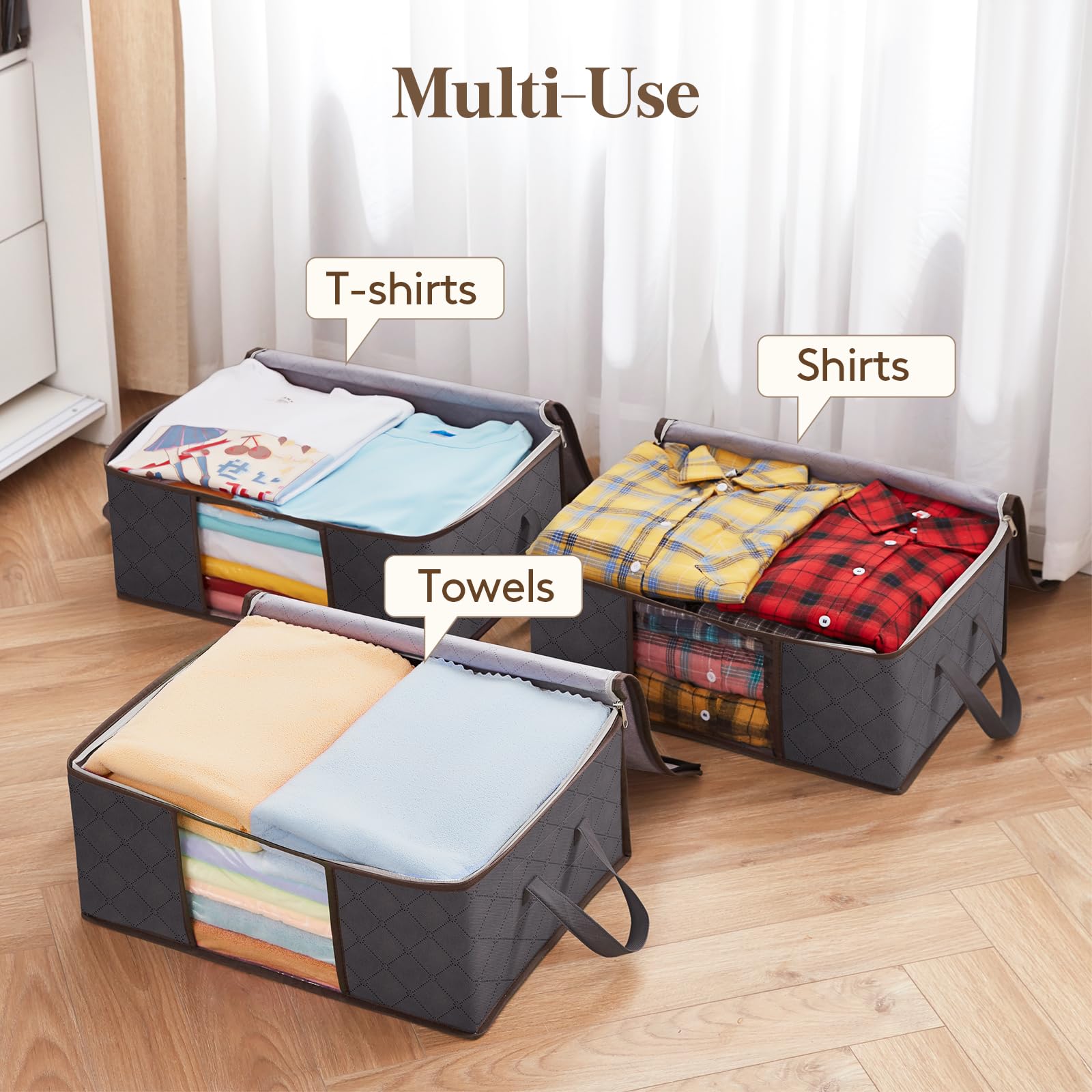 Lifewit bag next to shoes to show scale and capacity clarity