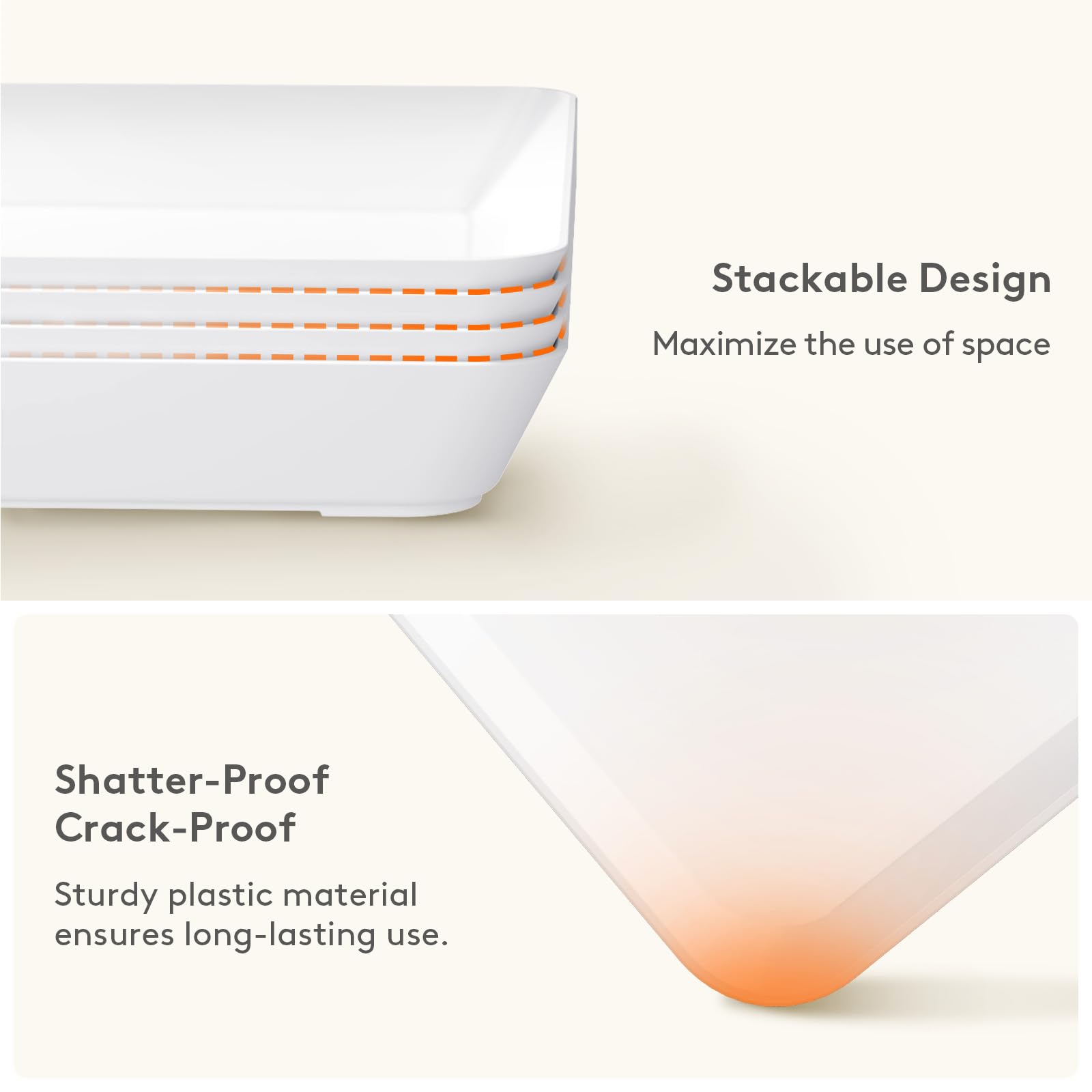 Lifewit smooth surface texture close-up for easy cleaning and safe handling