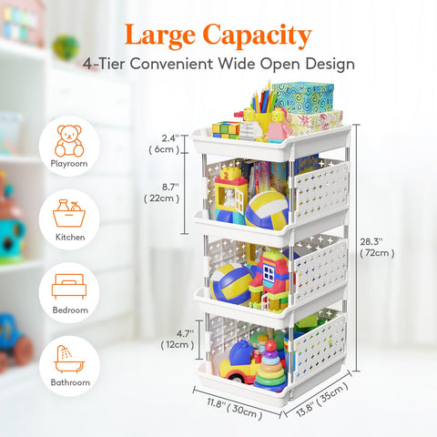 Lifewit top open tray detail highlighting flexible height and visibility