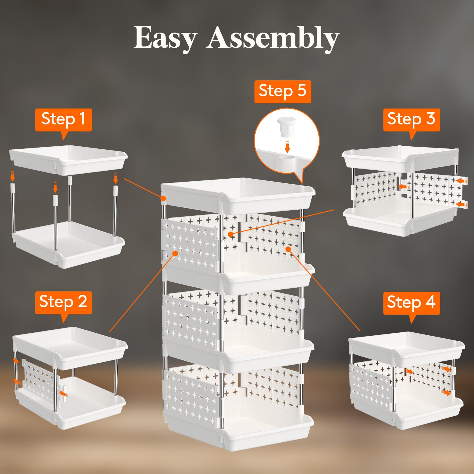 Lifewit tray front opening demonstrating easy grab-and-go convenience