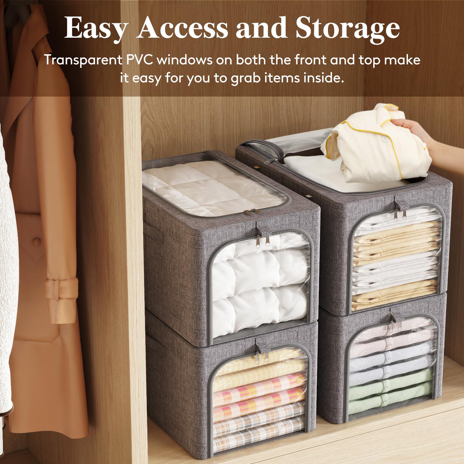 Lifewit bin sliding under bed showing low-profile space-saving advantage
