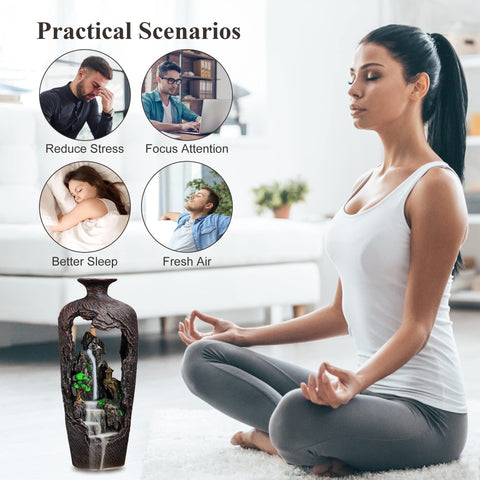 LifMagix smoke pooling around vase contours for serene atmosphere