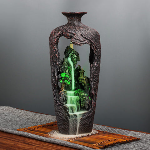 LifMagix vase-shaped burner front view showing elegant design and balance