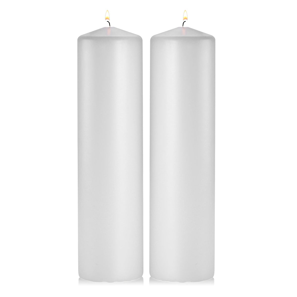 Light In The Dark pair front view showing tall white pillars, elegant ambiance