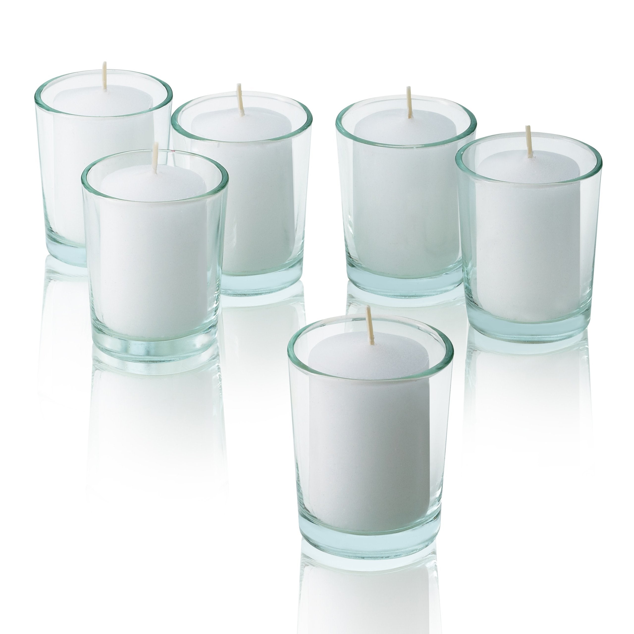 Light In The Dark single votive close-up showing smooth wax and clean finish