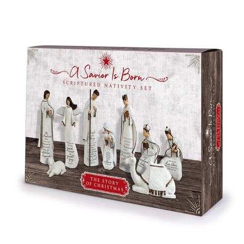 Lighthouse Christian Products close-up scripture on figurine providing readable inspiration