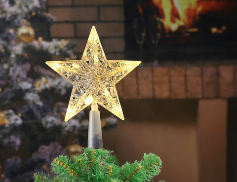 LIGHTSHARE tree on porch illustrating protected outdoor decorative use