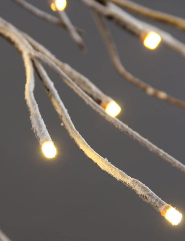 LIGHTSHARE branch supporting an ornament demonstrating bendable shaping advantage