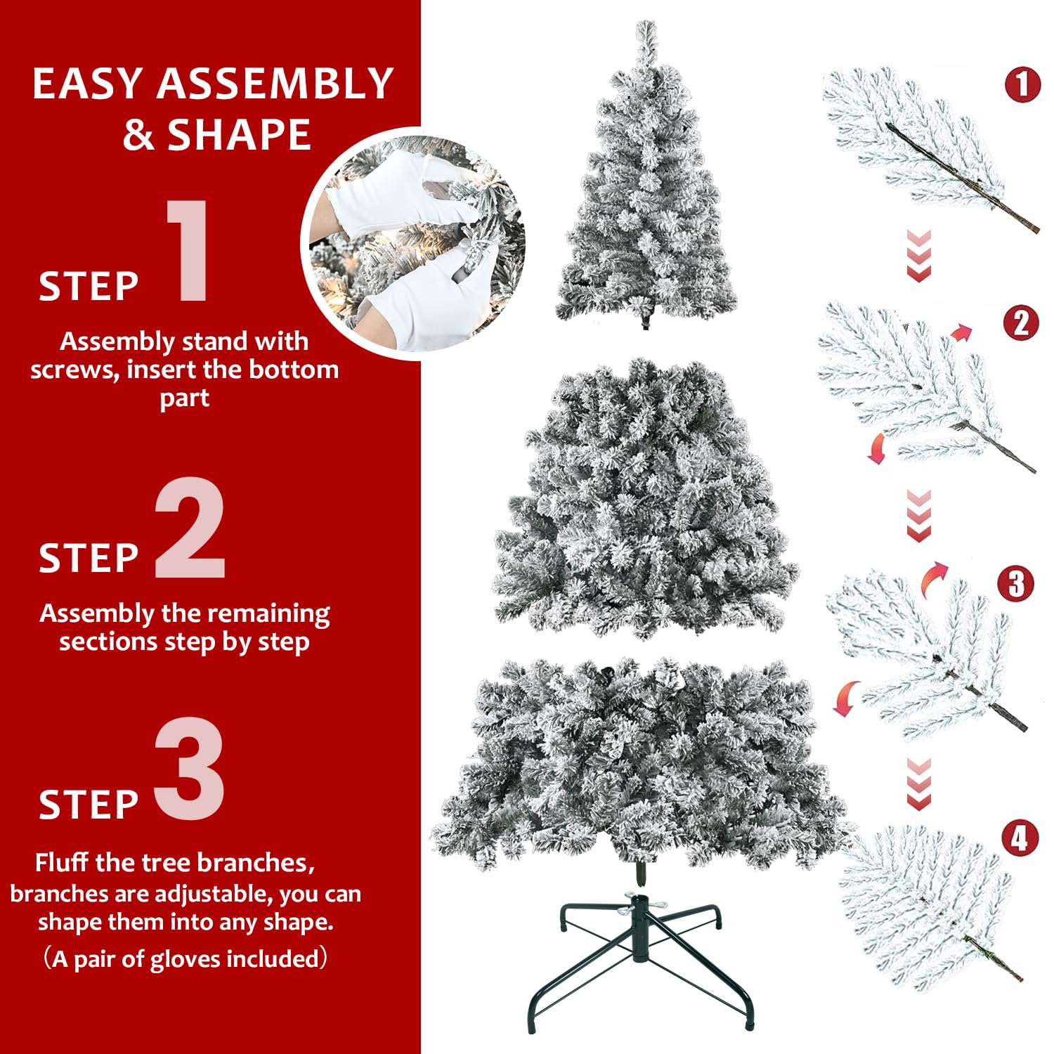 liguanow tree styled in a living room creating cozy white-Christmas atmosphere