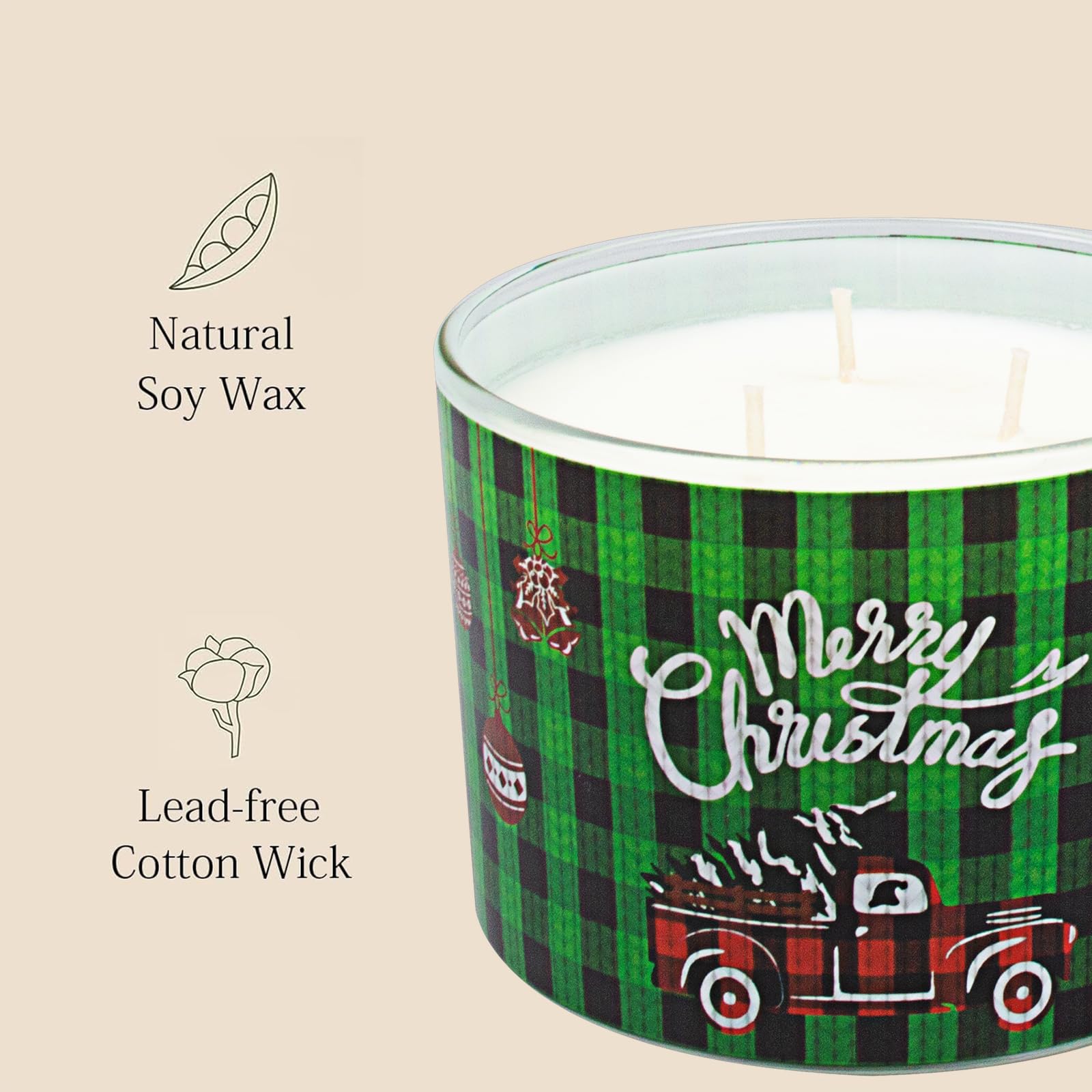 Lihome candle holiday-themed box packaged-ready for gifting benefit