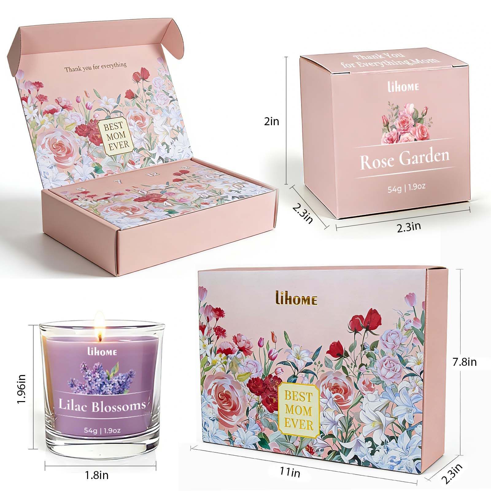 Lihome candle held in hand showing compact size and easy placement