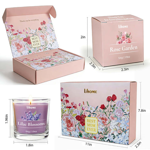 Lihome candle held in hand showing compact size and easy placement