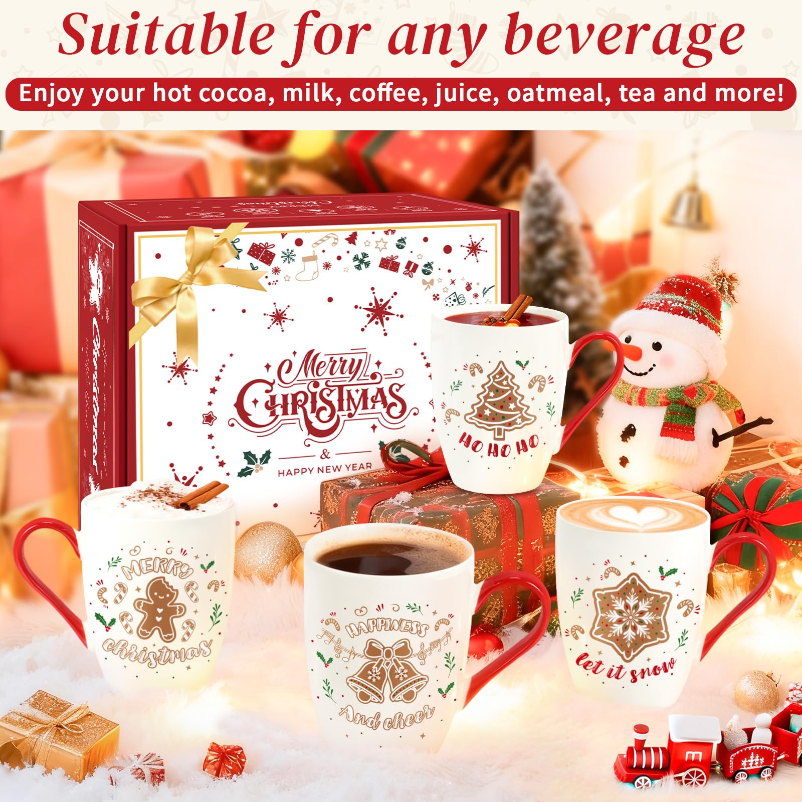 LIKAJON gingerbread man design closeup highlighting cheerful holiday print