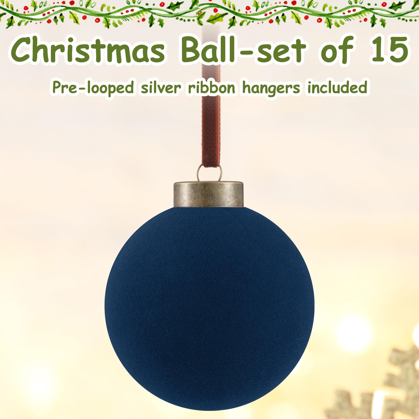 Liliful ornaments hung on tree showing elegant festive atmosphere benefit