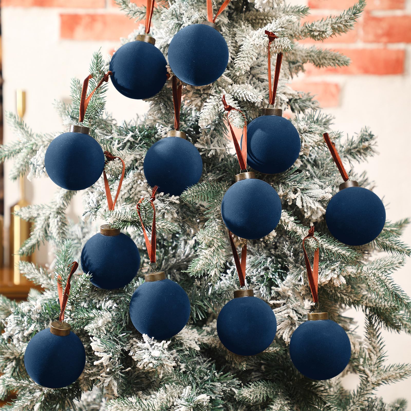 Liliful ornaments on mantel styled with greenery showing cohesive decor benefit