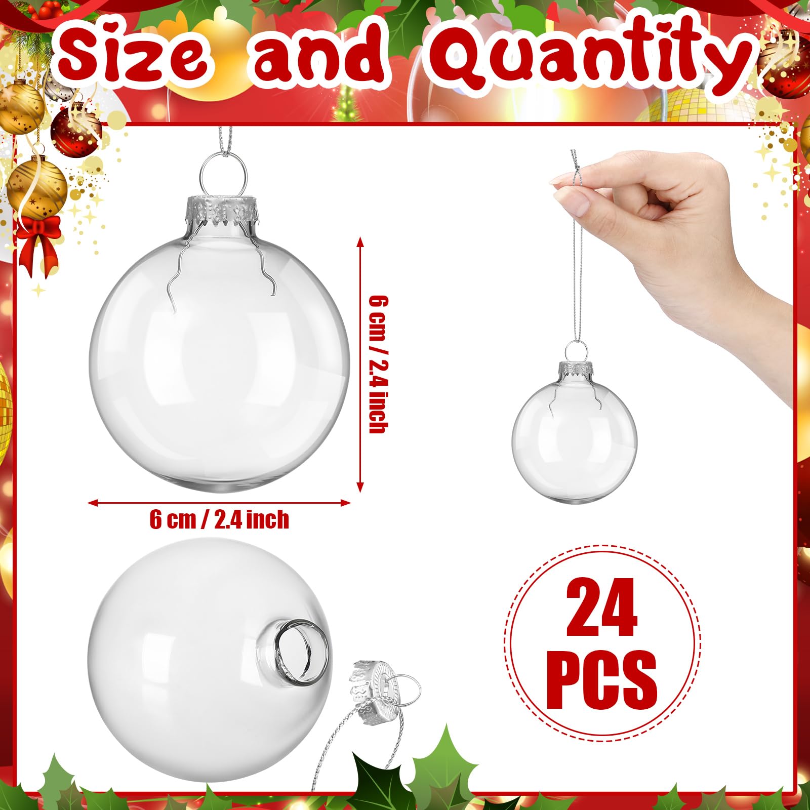 Liliful ornament filled with dried flowers demonstrating customization and visual charm