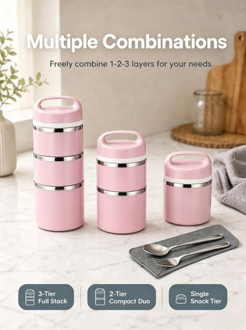 Lille Home single layer beside utensils showing size and portion control convenience