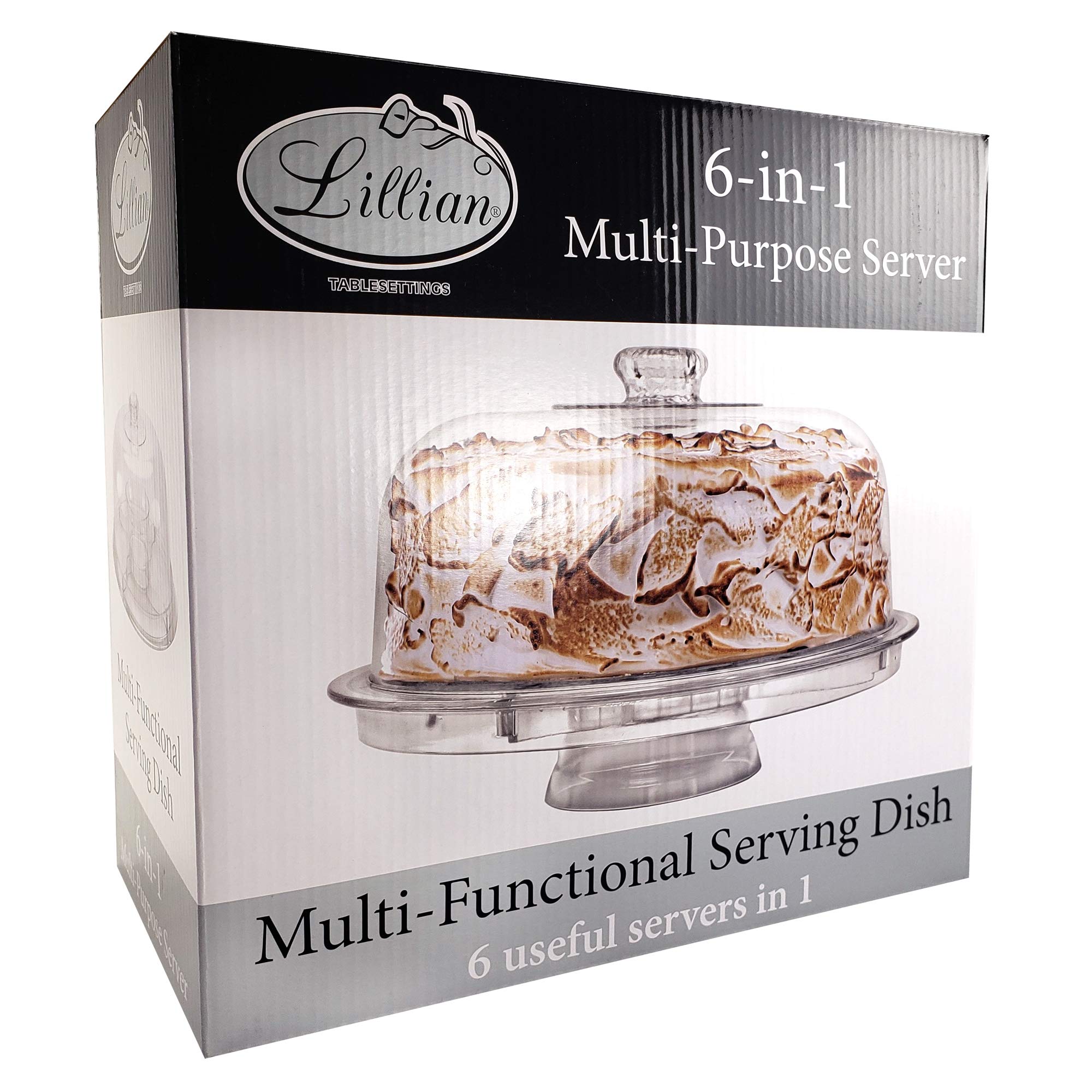 Lillian Tablesettings stacked components for compact storage and transport convenience