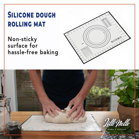Lillinello lifestyle baking scene showing kit in use for home sourdough success