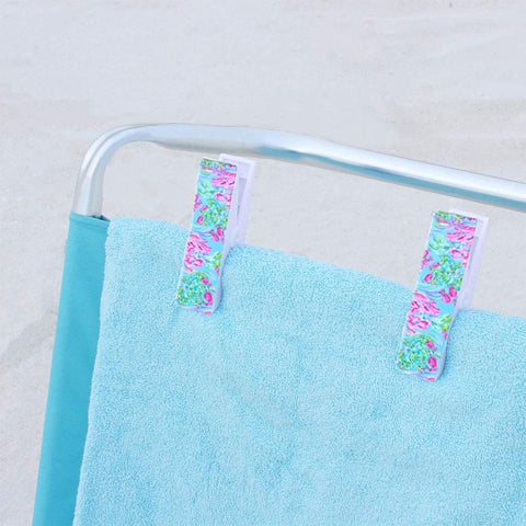 Lilly Pulitzer close-up of water-resistant vinyl texture demonstrating leak protection