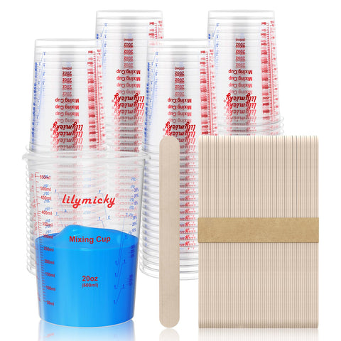Lilymicky front pack of 20oz cups showing quantity and convenience