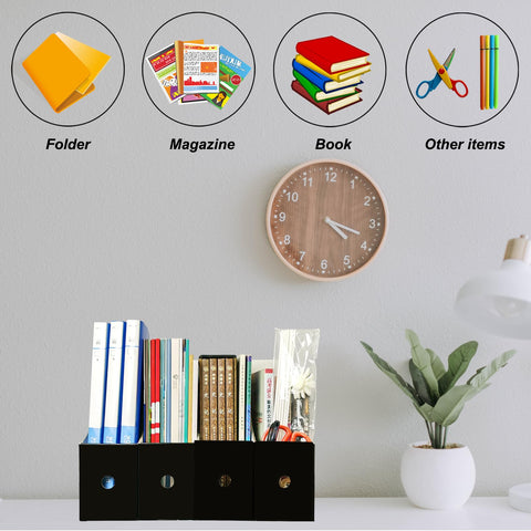 Limitliho file holder in use on a desk keeping documents tidy and accessible