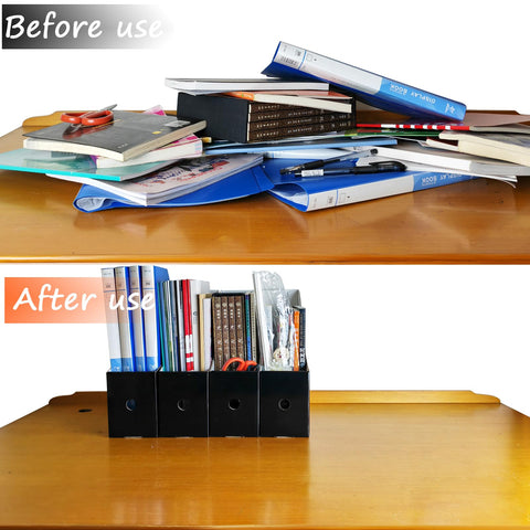 Limitliho next to magazines to show size and capacity for neat vertical storage