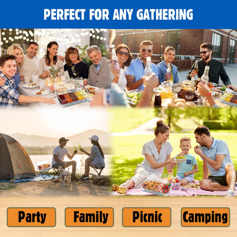 LIMOEASY on a picnic table showing portability and neat presentation at parties