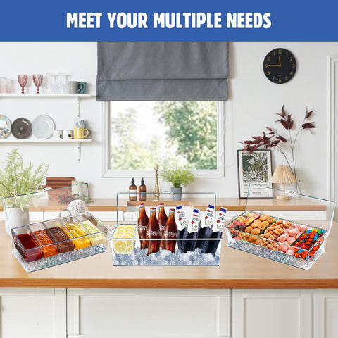 LIMOEASY serving tools displayed with tongs and sporks for hygienic portioning