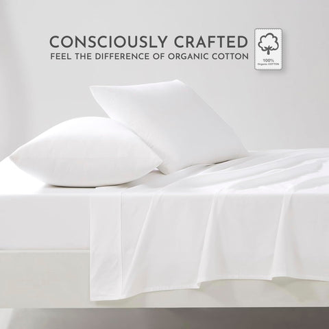 Linen Closet fitted sheet fabric detail highlighting percale texture and cool feel