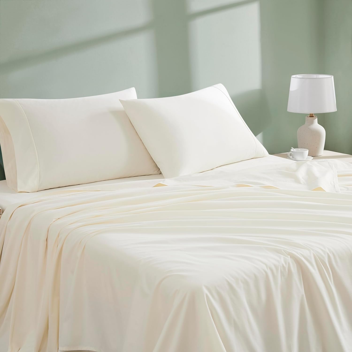 Linen Closet folded full sheet set front view showing tidy packaging and premium feel